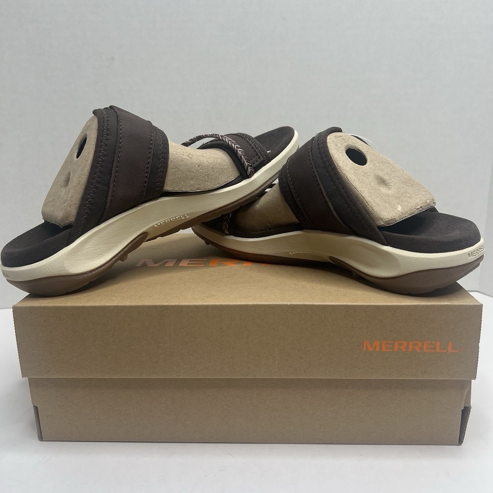 Merrell Terran 4 Slide Bracken Brown Sandals Women's Size 6 NIB J006400